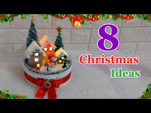 8 Step By Step Affordable Christmas Decoration ideas | DIY Christmas craft idea528