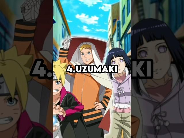 Top 10 strongest clan in naruto #anime #naruto #narutoshippuden #otaku #shorts #youtubeshorts