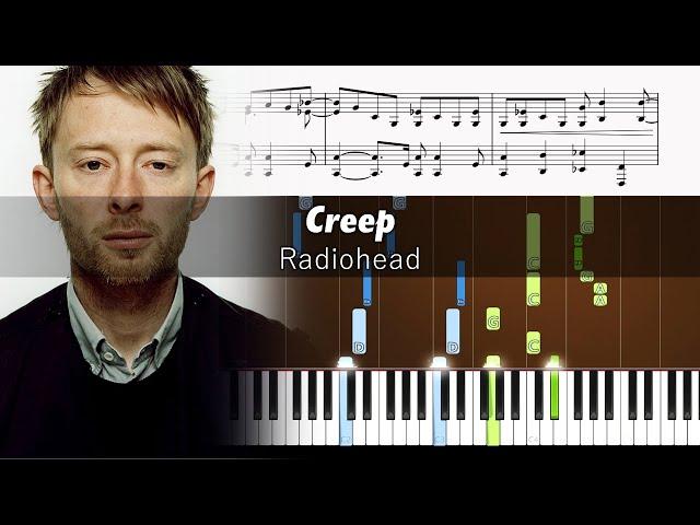 Radiohead - Creep - Piano Tutorial + SHEETS