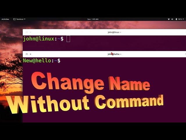 Change Username and Hostname in Terminal Ubuntu | Linux