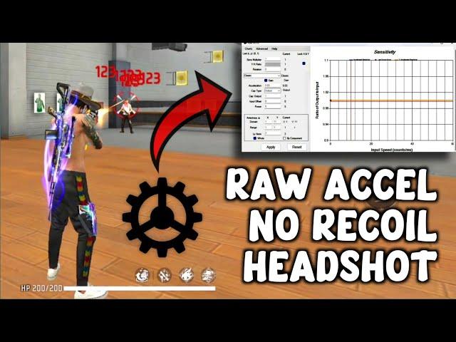 Raw Accel Setting Fix Recoil Problem | Best Headshot Setting - Garena Free Fire