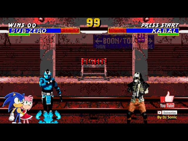 Ultimate Mortal Kombat 3 v0.71 -Cyber Sub-Zero- (Sega Genesis) - Longplay