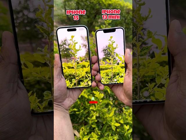 Iphone 15 vs Iphone 13 Mini Camera Comparison #shorts #apple #iphone