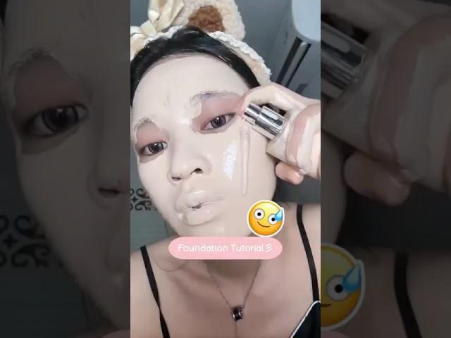 Foundation Tutorial #china #makeup #tutorial