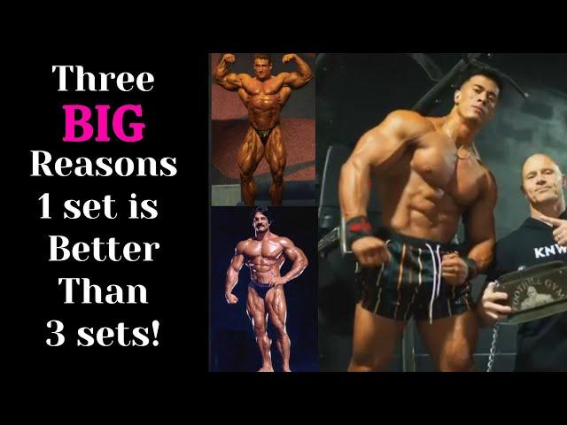 Three BIG Reasons 1 set is Better Than 3 sets!