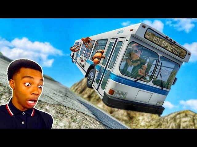 Bus vs Downhill  - [BeamNG.Drive]