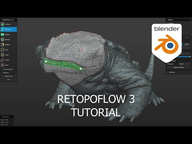 Retopoflow 3.1.0 tutorial part 1 - the tools