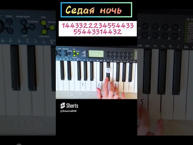 Юрий Шатунов — Седая ночь на синтезаторе разбор #седая_ночь #музыка #пианино #на_синтезаторе #shorts