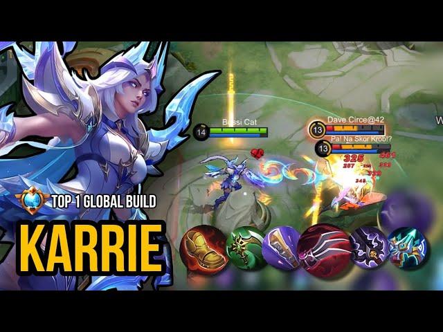 Karrie In The Late Game Is So Scary ~ Karrie Best Emblem And Builds 2023 | Mobile Legends