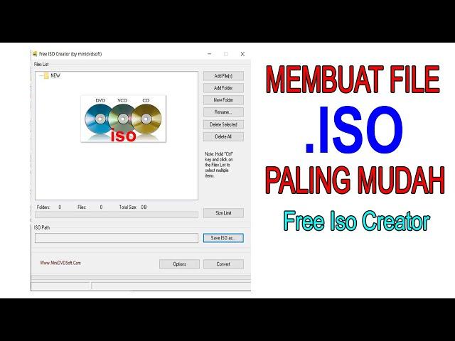 Cara Membuat File Iso Dengan Mudah dan Cepat - Aplikasi Free Iso Creator