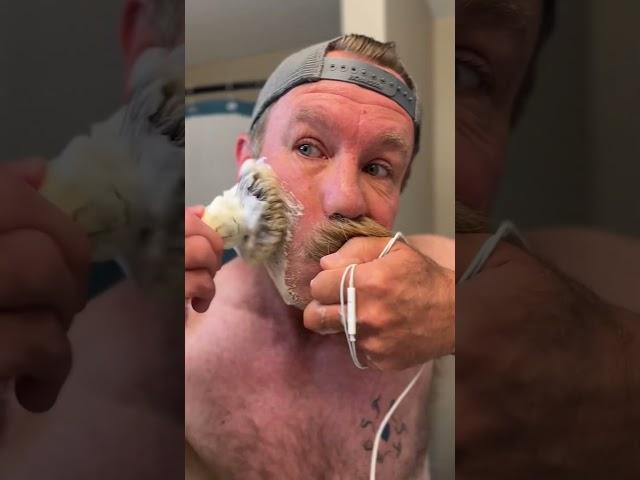 Monday #asmr shave. #bobandelliothismustache