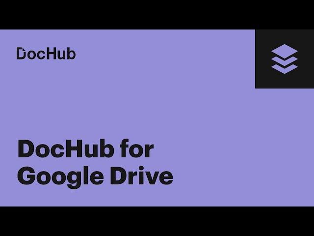 How to Connect DocHub to Google Drive