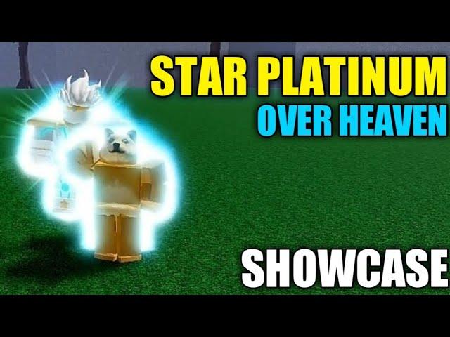 Star Platinum Over Heaven Showcase | Jojo Blox