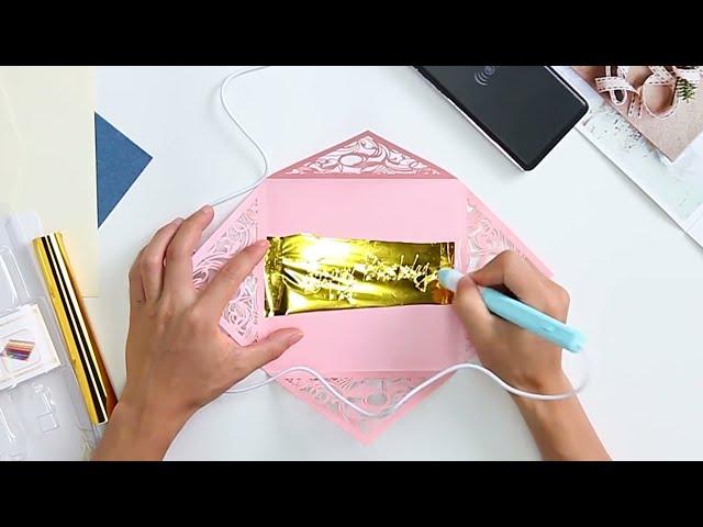 HOT TO USE HOT STAMPING FOIL PEN TO MAKE YOUR DIY ART WORK