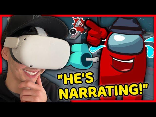 Narrator SCARES Players in AMONG US VR  PART 4