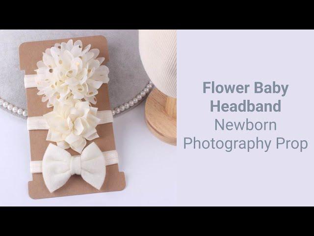 Flower Baby Headband - Newborn Photography Props - Aксесоари (лента) за глава  - бебешка фотосесия