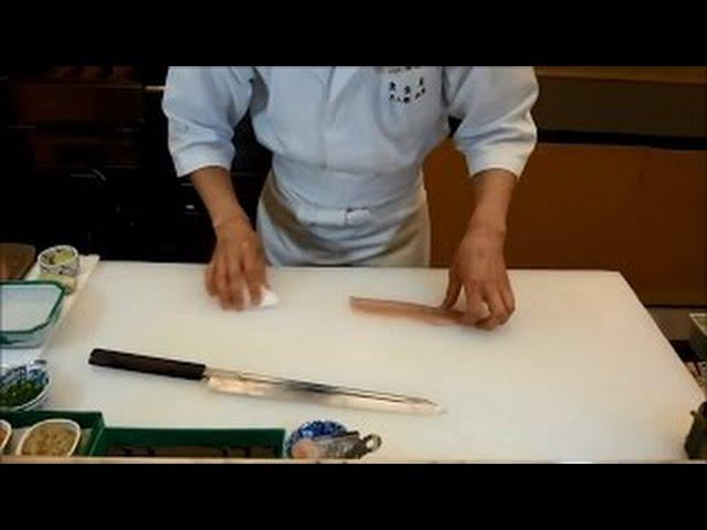 东京巨蛋饭店高级料理亭 江户前握寿司二十选 p1 Knife Skill Travel Channel 2016