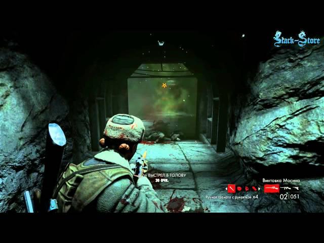 B-S.Прохождение Zombie Army Trilogy. Часть 5 (Туннели)