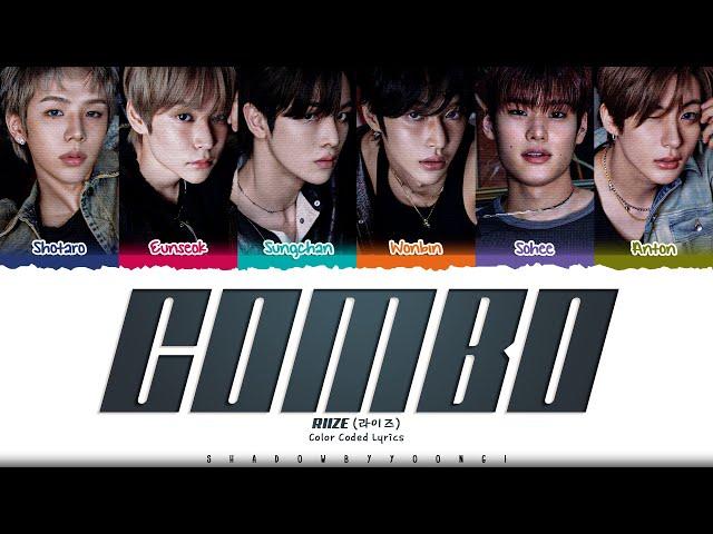 RIIZE 'Combo' Lyrics (라이즈 Combo 가사) [Color Coded Han_Rom_Eng] | ShadowByYoongi