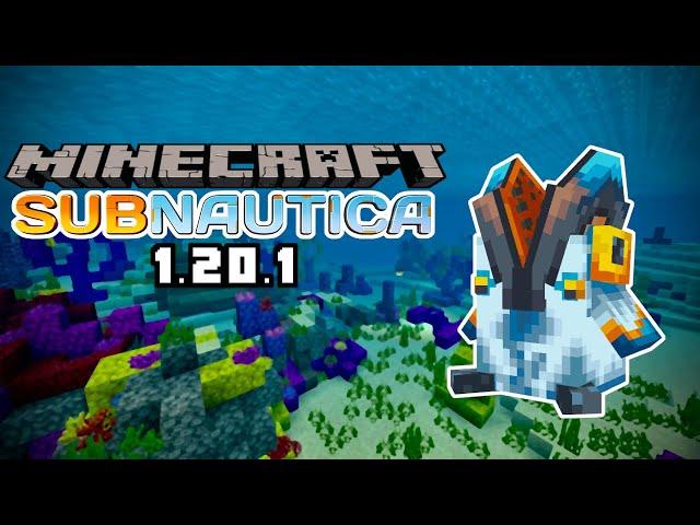 *NEW* Subnautica Flow Mod - Minecraft 1.20.1 (Mod Showcase)