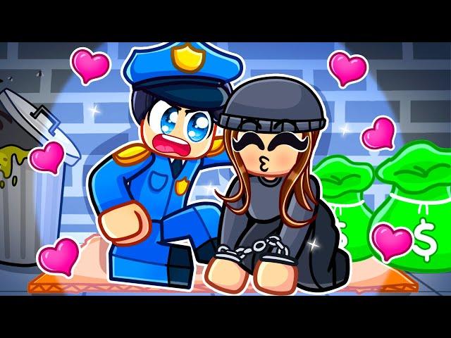 COP And ROBBER FORBIDDEN LOVE In Roblox SNAPCHAT!