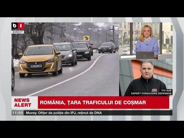 TITI AUR, EXPERT CONDUCERE DEFENSIVĂ, DESPRE ȘOFERII ROMÂNI, ȘI ȚARA TRAFICULUI DE COȘMAR_Știri B1TV