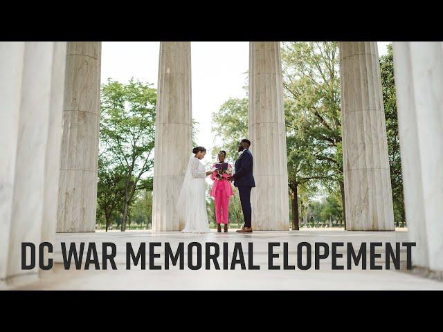 DC War Memorial Elopement Wedding