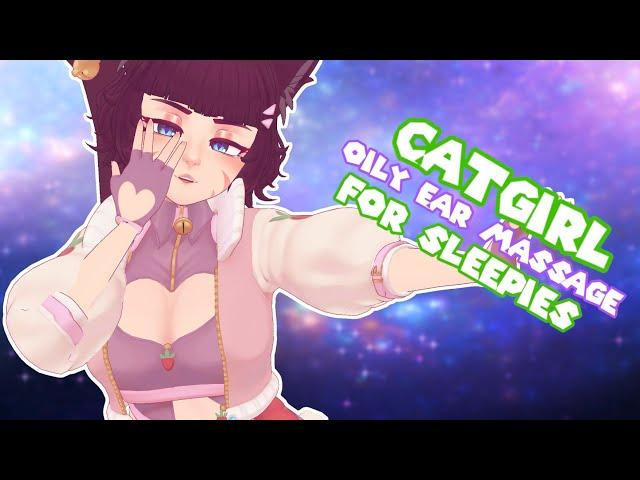 [ASMR] Catgirl Tingles Your Brain With Oily Ear Massage