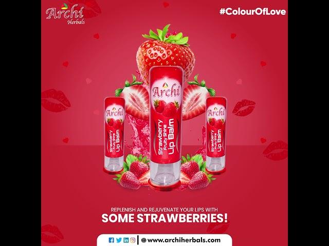 Archi herbals strawberry lipbalm stick 