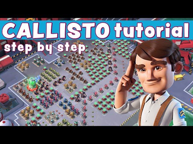 CALLISTO - step by step TUTORIAL  learn HOW TO SOLO - BOOM BEACH operation gameplay/attack strategy