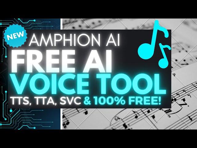 FREE AI Voice Tool: Best Opensource AI Text-to-Speech (TTS) - Amphion Better Than Bark!