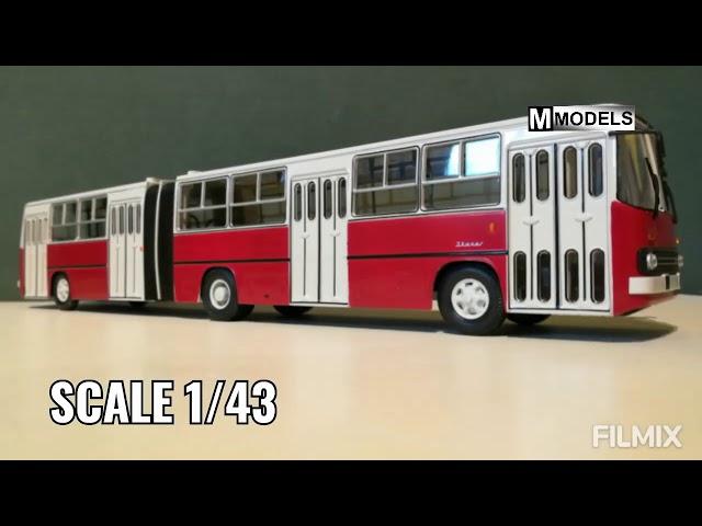 M MODELS - Nr.50 - IKARUS 280 RED CSSR - SOVIET BUS - SCALE 1/43