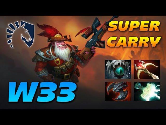 w33 SNIPER - Super Carry - Dota 2 Pro Gameplay