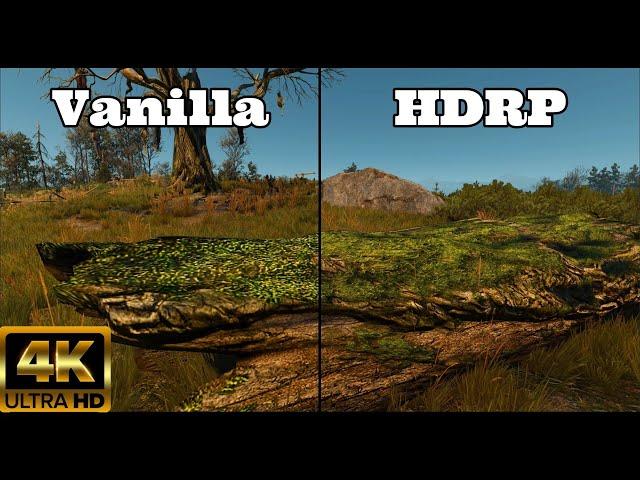 4K The Witcher 3 HD Reworked Project 12.0 Ultimate vs Vanilla | Graphics mods/Textures Comparison