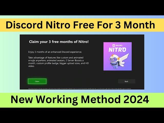 How to Get 3 Months Discord Nitro For Free In 2024