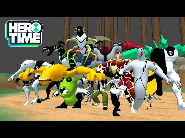 TODOS OS ALIENS do BEN 10 HERO TIME - ALPHA 4