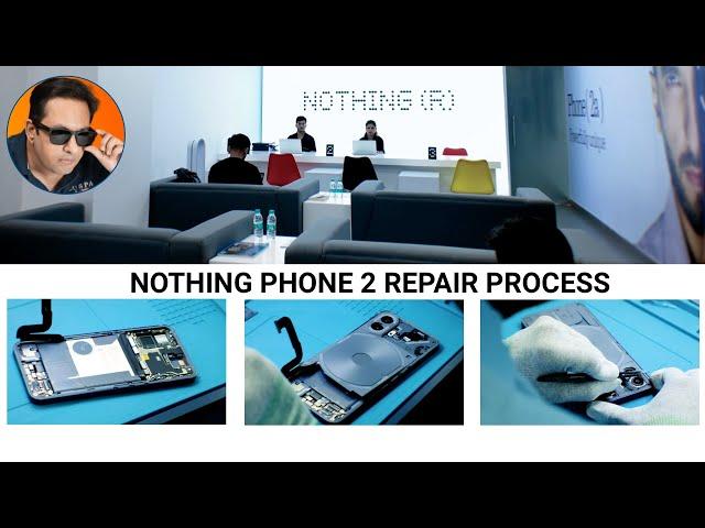 At Nothing Exclusive Service Center saw the Nothing Phone 2 getting repaired