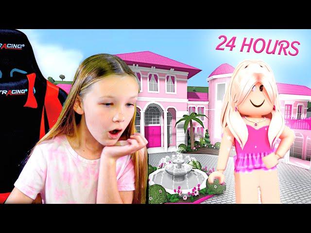 Living In Barbie Dream House for 24 Hours!!