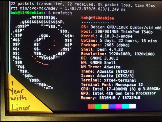 1 year with Linux