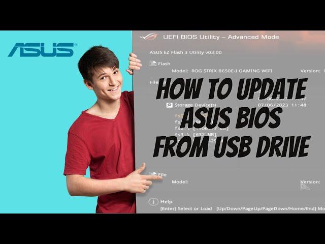 How To Update Asus BIOS From USB Drive