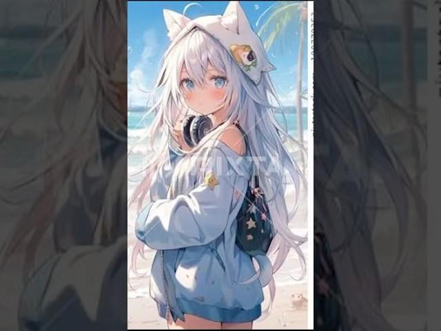 Cute anime wolf girls #cute #anime #wolf #girls #suzume #music #shorts