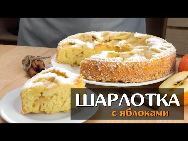 Шарлотка с яблоками — простой классический рецепт в духовке