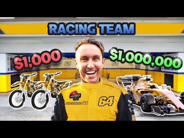 Starting a Budget Race Team - $1,000 vs $1,000,000 Pros!