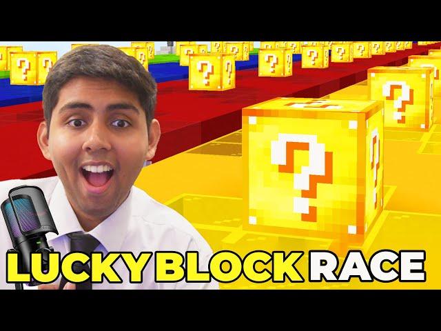 Minecraft LUCKY BLOCK Race with FIFINE AmpliGame AM6