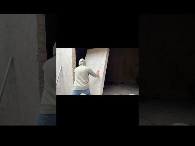 Así tumbe esta bardita..#construcción #albañileria.