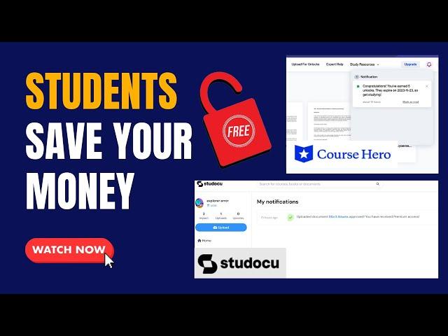 How to UNLOCK Documents for FREE | Course Hero | Studocu (Unblur Answers) 2023