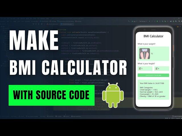 BMI Calculator Android Studio | How to Create BMI Calculator in Android Studio | BMI Calculator