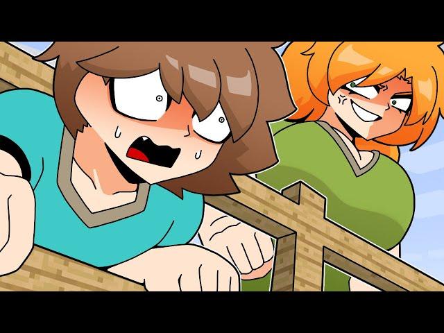Steve stuck in the fence | Minecraft anime