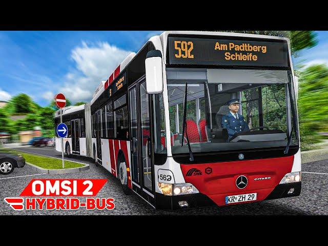 OMSI 2: Im Mercedes-BENZ GDH HYBRIDBUS unterwegs in Waldhofen | Bus Simulator