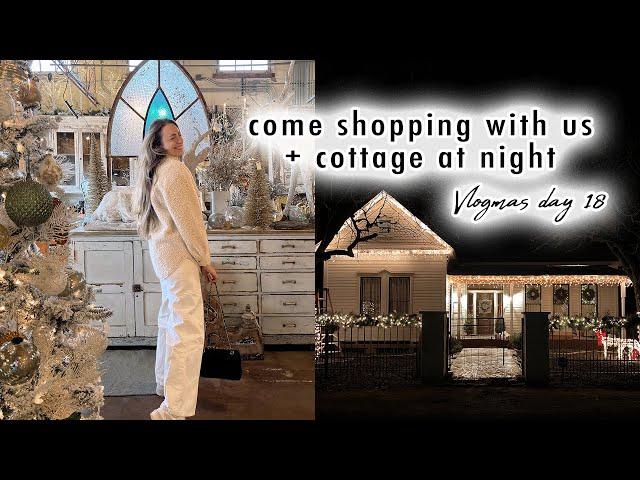 come shopping with us & cottage at night | Vlogmas Day 18